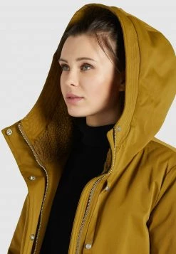 Khujo NOVA Veste D'hiver Curry Femme -khujo Soldes 4069da68c9da44f39f74262490e79cd5