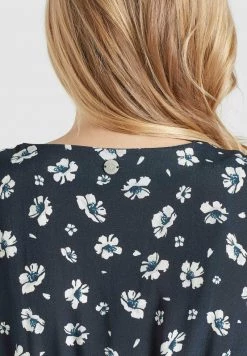 Khujo BORGIA Combinaison Blau Weiß Geblümt Femme -khujo Soldes 41ece9c1eb43489bb11b3b55e5ba69d5