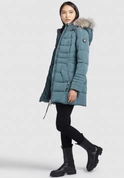 Khujo AMARAY2 Veste D'hiver Blaugrau Femme -khujo Soldes 41f6937d51c14ac48bac21931c86b61a