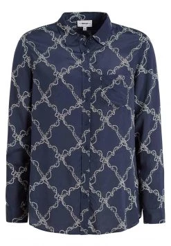 Khujo COLLINS Chemisier Dark Blue Femme -khujo Soldes 4409ef1ecc894fc4aae06193038abdc3