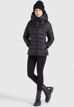 Khujo Femme SANTA SHINE Veste D'hiver Schwarz