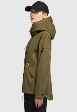 Khujo FRIPS Veste Mi Saison Dunkeloliv Femme -khujo Soldes 46f68595f8a54ba29be4dc620643e65c