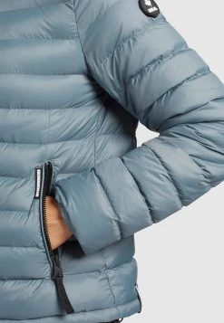 Khujo LOVINA2 SHINE Veste Légère Blaugrau Femme -khujo Soldes 46fce0aa0ea343b08393fdabf0ce3bcb