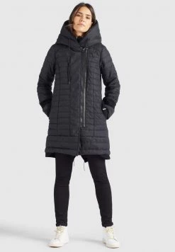 Khujo Femme MANTEL TOPSY2 Veste D'hiver Schwarz Weiß Meliert -khujo Soldes 470429b9b9734d4293a699b1c3f4030e