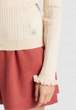 Khujo SUSTU Gilet Beige Femme -khujo Soldes 4848ca4f01f5422a8d44ad73afd0955d