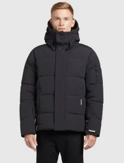 Khujo Homme BARAT Veste D'hiver Schwarz