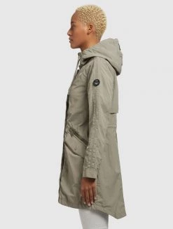 Khujo GAMES Parka Graugrün Femme -khujo Soldes 4a7f541f8b70455c9f1706536af83514