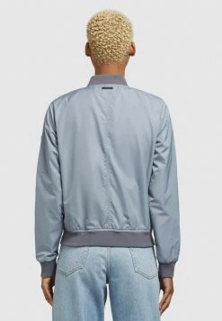 Khujo STENCE Blouson Bomber Blaugrau Hell Femme -khujo Soldes 4bbed56fd6ca488e86c1f2d87376cd1b