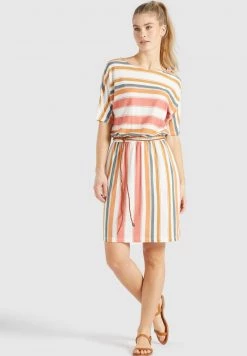 Khujo Femme GABY Robe En Jersey Mehrfarbig Gestreift -khujo Soldes 4c10d52317344139b38f88c98098b0f6