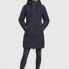 Khujo Femme ELESSA2 Veste D'hiver Dunkelblau -khujo Soldes 4d513f6c6e914df294a8567eedaa0c5e