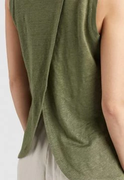 Khujo KEILANI Débardeur Oliv Femme -khujo Soldes 4f015ab5c89c4a94bda0e1894655a7d5