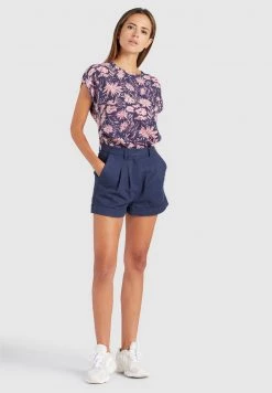 Khujo SAWYER Blouse Xc2 Blossom Sketch Floral Aop Femme -khujo Soldes 5010a4e743fc46f5a1ee16362d99c221