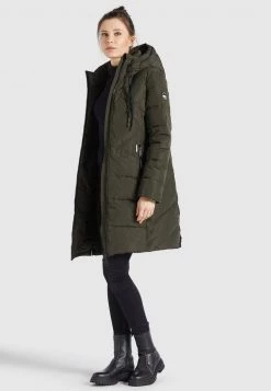 Khujo ELESSA2 Veste D'hiver Dunkeloliv Femme -khujo Soldes 53d437787677470b9d3a320db45d6d5c