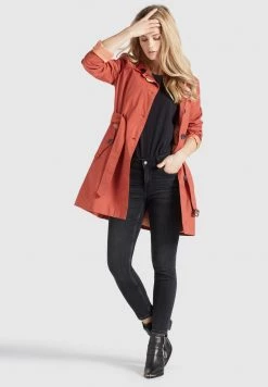 Khujo Femme AURORA Trench Rot -khujo Soldes 5570ffccfa6a4137aaecddf2d40c5af9