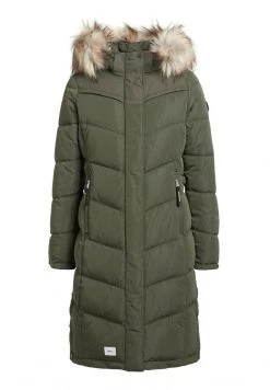 Khujo Femme LUBECK LONG5 Veste D'hiver Dunkeloliv -khujo Soldes 58727c4adea444cfb7116578fa59629f