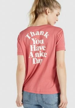 Khujo Femme BANANI THANK YOU T Shirt Imprimé Rosa -khujo Soldes 58bcd32339ce438fba9e97369c0fe1a3