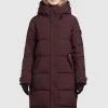 Khujo DAKOTA Veste D'hiver Weinrot Femme -khujo Soldes 5a16498c9533482c9d20b587e8cd68a6