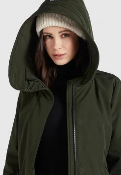 Khujo CHARLYN2 Veste D'hiver Dunkeloliv Polyester Femme -khujo Soldes 5bd535654053446284d3d3d5aeda9dfd