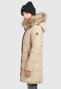 Khujo MANTEL JARVANA Veste D'hiver Beige Femme -khujo Soldes 5d0b0c03f378404da5f01e649afc2abf