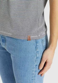 Khujo Femme BABSI T Shirt Imprimé Schwarz Weiß Gestreift -khujo Soldes 5f03468ddf2142c0ac5517c6031b1191