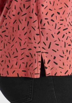 Khujo Femme TALAJA T Shirt Imprimé Rosa Schwarz Gemustert -khujo Soldes 63b727380fae4e6193223bed158fd6e0