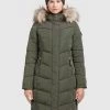 Khujo Femme LUBECK LONG5 Veste D'hiver Dunkeloliv -khujo Soldes 6428bd25f76b4206918b3549ef83bb65