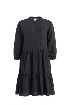 Khujo Femme CREPES Robe De Jour Schwarz -khujo Soldes 64954fae928a41148c4234b9c0dfd1b7