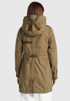 Khujo BANELE Parka Khaki Femme -khujo Soldes 64e8c4ae4070496fbd51fe5b5c7e2818