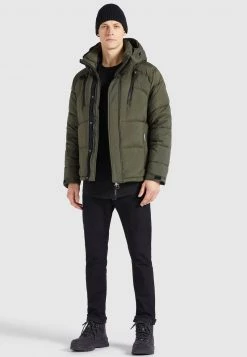 Khujo Homme BUNKER Veste D'hiver Oliv -khujo Soldes 650919f0028248df8bdf45973574ebcb