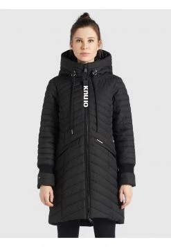 Khujo Femme MANTEL TOOTS STRUCTURED Veste D'hiver Schwarz