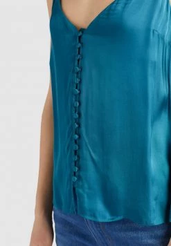 Khujo SUGAR Blouse Blue Femme -khujo Soldes 6817e0da628d4285afa7f6ba4c807f17