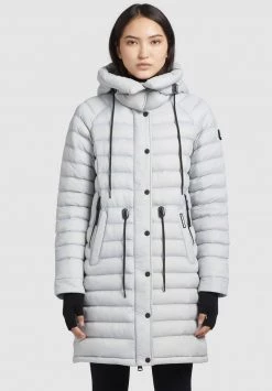 Khujo MANTEL NIANA SHINE Veste D'hiver Hellgrau Femme