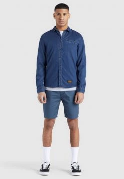 Khujo Homme POSTO Chemise Denim Blau