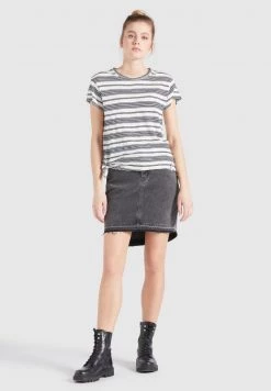 Khujo MATAMA T Shirt Imprimé Naturweiß Dunkelblau Gestreift Femme -khujo Soldes 6cc896291b1c45ba979c2bf1848c7950