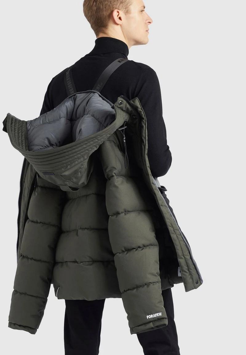 Khujo Homme SAVOR Veste D'hiver Dunkeloliv 6 Khujo Homme SAVOR Veste D'hiver Dunkeloliv – Image 4