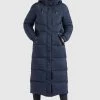 Khujo SHIMANTA Veste D'hiver Blaugrau Femme -khujo Soldes 6f762881d6504a248f85f3e28b5298f8