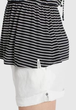 Khujo Femme VALDA Débardeur Schwarz Weiß Gestreift -khujo Soldes 6fcd2357017f43d19864bb14161047bd