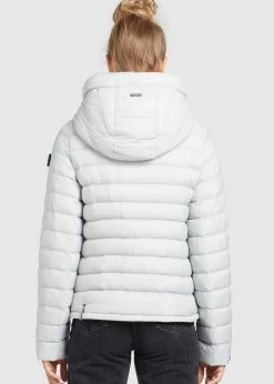 Khujo LOVINA2 SHINE Veste Légère Hellgrau Femme -khujo Soldes 700c27073a734219b49628eb312874c5