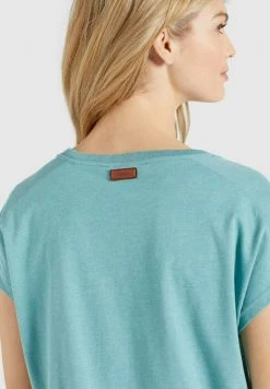 Khujo MARIKA T Shirt Imprimé Aqua Meliert Femme -khujo Soldes 71229e3a656142ed85c4b28996fa1732