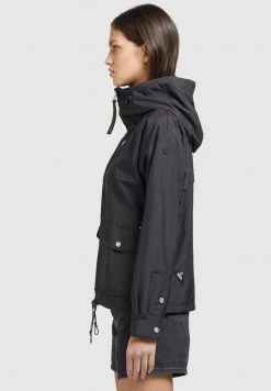 Khujo Femme BLAIR Veste Mi Saison Schwarz -khujo Soldes 715fa5e692fc4a23a3bb57ce38acd6b8