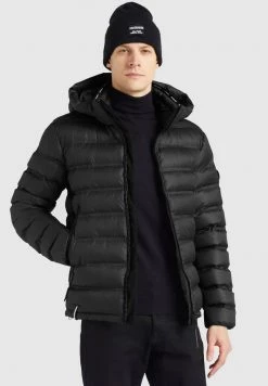 Khujo TUDOR Veste D'hiver Schwarz Tarnfleck Polyester Homme
