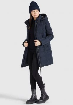 Khujo Femme DELINAS2 Veste D'hiver Dunkelblau -khujo Soldes 74e4fbefb70c47efab6ae5829aea6070