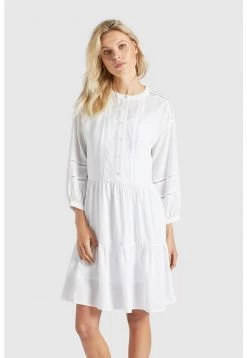 Khujo Femme CREPES Robe De Jour Weiß