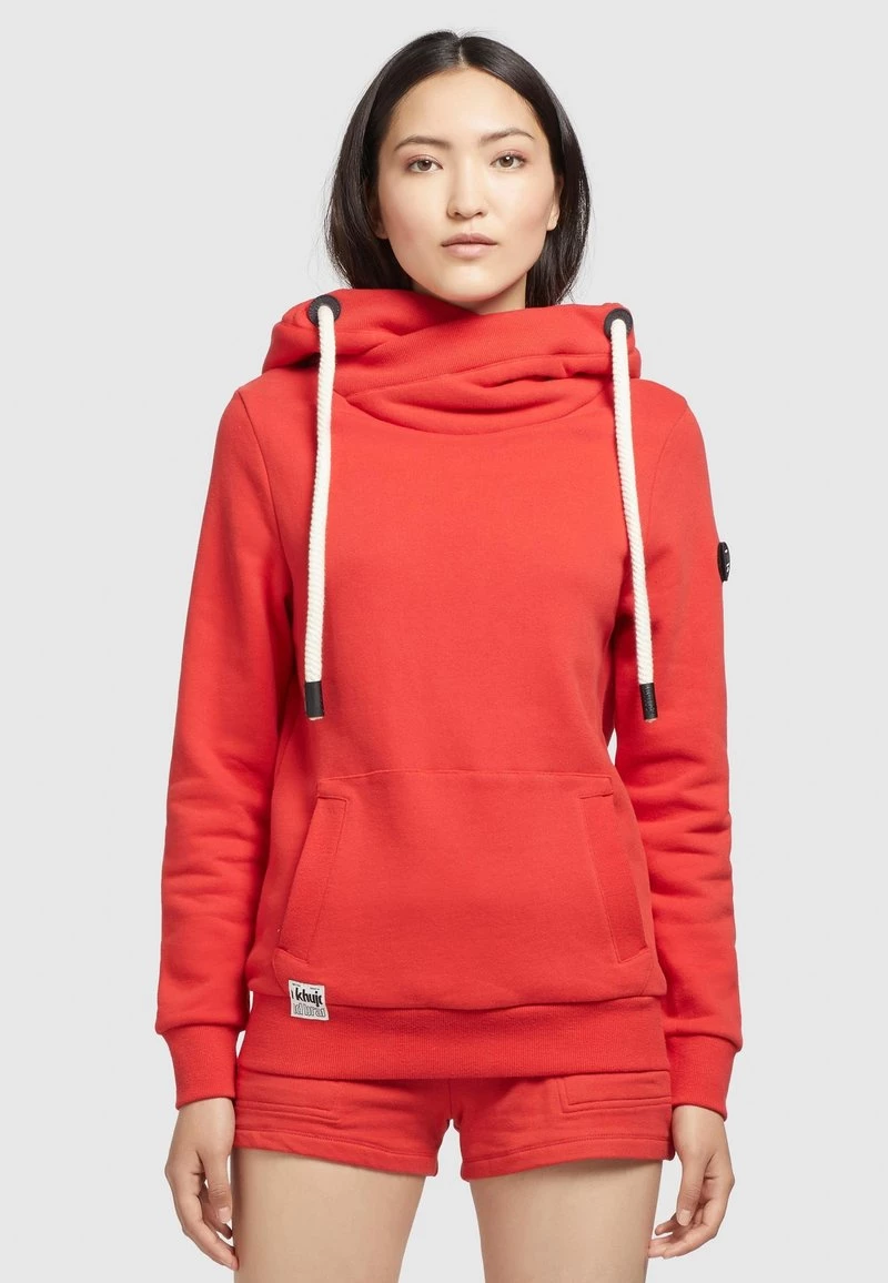 Khujo Femme RHABEA Sweat à Capuche Rot 3 Khujo Femme RHABEA Sweat à Capuche Rot