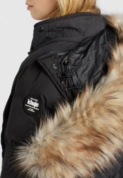 Khujo AMARAY Veste D'hiver Schwarz Femme -khujo Soldes 792d8043fc30469c8a397887ab714a43