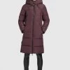 Khujo JILIAS Veste D'hiver Weinrot Femme -khujo Soldes 7e9f0c6f6f0e415c91d451e18cac5446