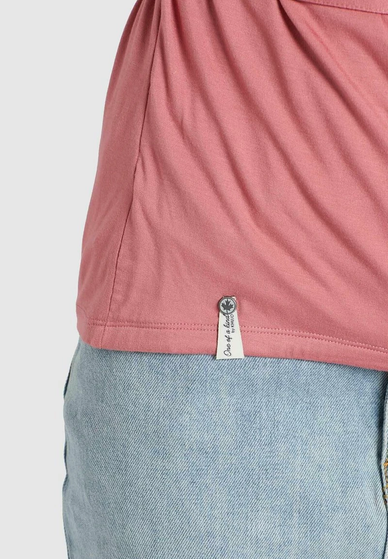 Khujo LETICIA T Shirt Imprimé Rosa Femme 8 Khujo LETICIA T Shirt Imprimé Rosa Femme – Image 6