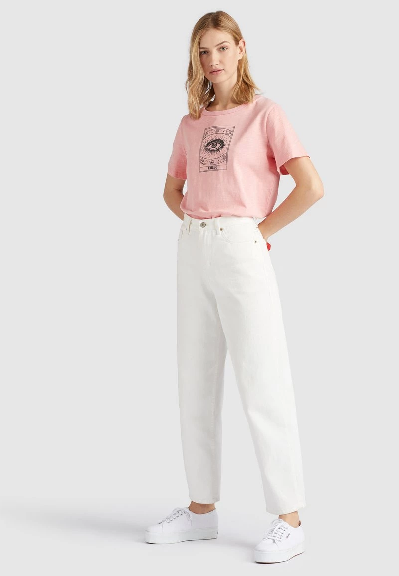 Khujo HELA T Shirt Imprimé Rosa Femme 6 Khujo HELA T Shirt Imprimé Rosa Femme – Image 4