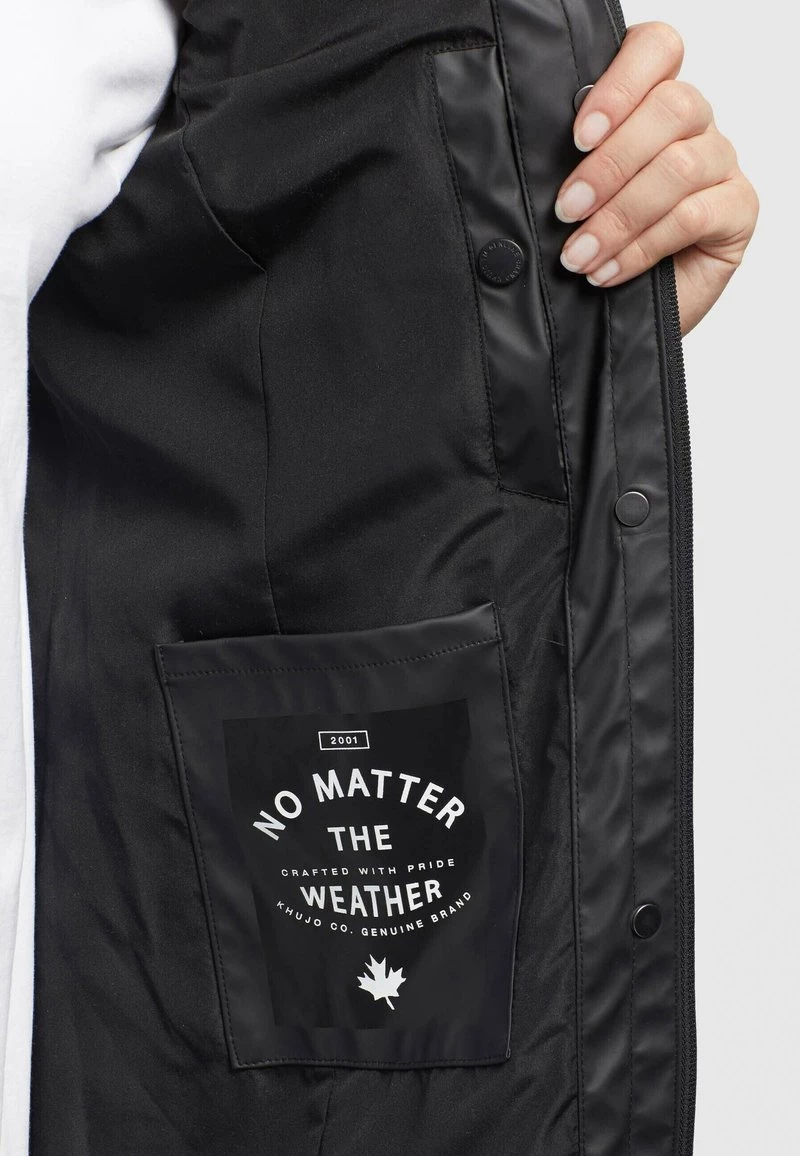 Khujo GLENNA Veste Imperméable Schwarz Femme 7 Khujo GLENNA Veste Imperméable Schwarz Femme – Image 5