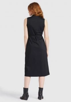 Khujo Femme THERES Robe Chemise Schwarz -khujo Soldes 80dab325fba14c14a4c8418e1979986a